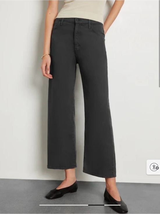 MOTHER Denim - MOTHER The Dodger Ankle Washed Black Relaxed Straight Jeans 28 EUC